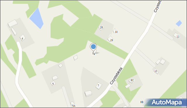 Czystebłota, Czystebłota, 7a, mapa Czystebłota