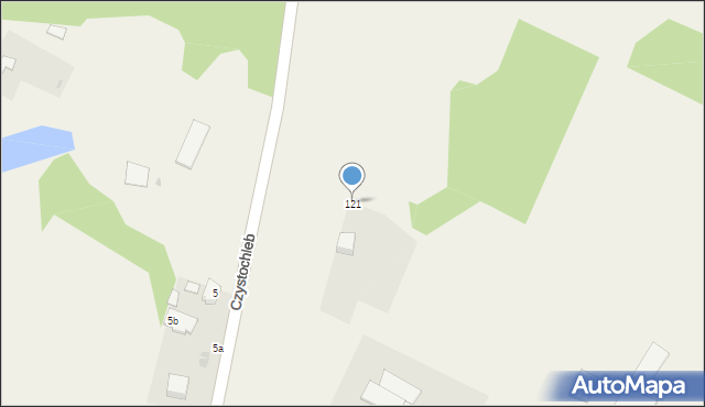 Czystochleb, Czystochleb, 121, mapa Czystochleb