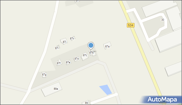 Czystochleb, Czystochleb, 87b, mapa Czystochleb