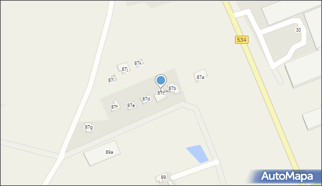 Czystochleb, Czystochleb, 87c, mapa Czystochleb