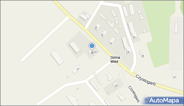 Czystogarb, Czystogarb, 28, mapa Czystogarb