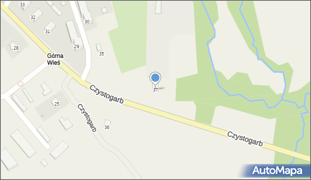 Czystogarb, Czystogarb, 37, mapa Czystogarb