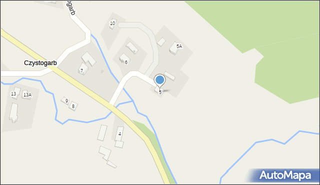 Czystogarb, Czystogarb, 5, mapa Czystogarb