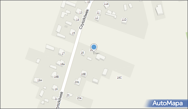 Czyszkówek, Czyszkówek, 16b, mapa Czyszkówek