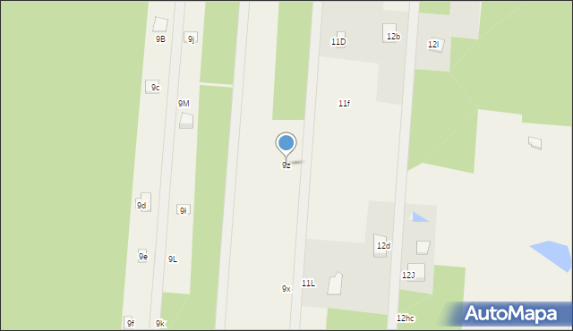 Czyżemin, Czyżemin, 9z, mapa Czyżemin