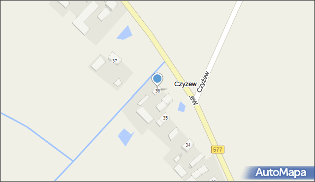 Czyżew, Czyżew, 36, mapa Czyżew