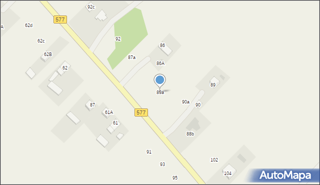 Czyżew, Czyżew, 89a, mapa Czyżew