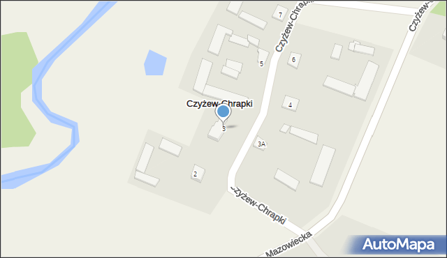 Czyżew-Chrapki, Czyżew-Chrapki, 3, mapa Czyżew-Chrapki