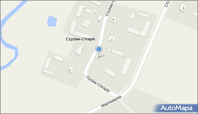 Czyżew-Chrapki, Czyżew-Chrapki, 3A, mapa Czyżew-Chrapki