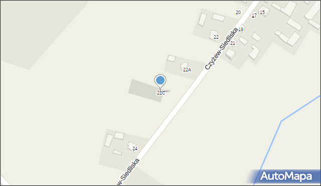 Czyżew-Siedliska, Czyżew-Siedliska, 22C, mapa Czyżew-Siedliska