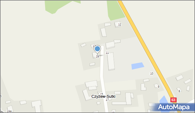 Czyżew-Sutki, Czyżew-Sutki, 14, mapa Czyżew-Sutki