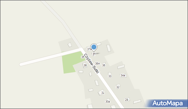 Czyżew-Sutki, Czyżew-Sutki, 37, mapa Czyżew-Sutki