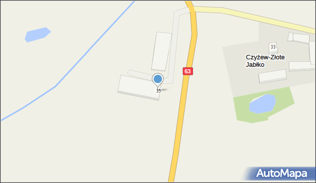 Czyżew-Złote Jabłko, Czyżew-Złote Jabłko, 35, mapa Czyżew-Złote Jabłko