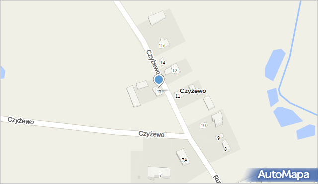 Czyżewo, Czyżewo, 13, mapa Czyżewo