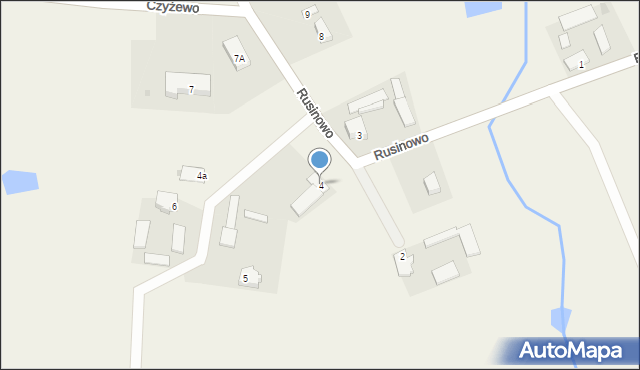 Czyżewo, Czyżewo, 4, mapa Czyżewo