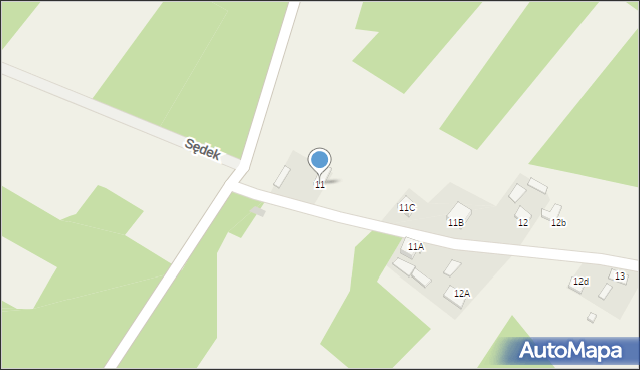 Czyżów, Czyżów, 11, mapa Czyżów