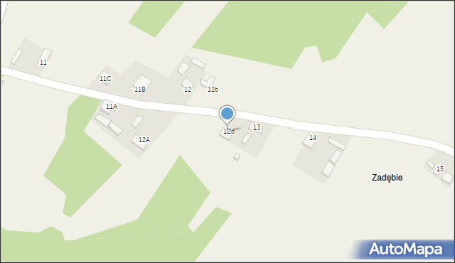 Czyżów, Czyżów, 12d, mapa Czyżów