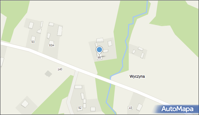 Czyżów, Czyżów, 44, mapa Czyżów