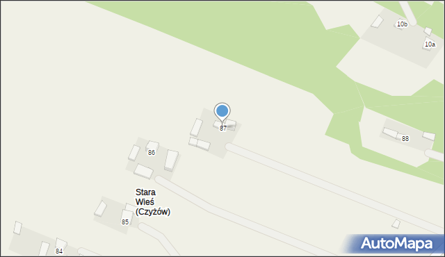 Czyżów, Czyżów, 87, mapa Czyżów