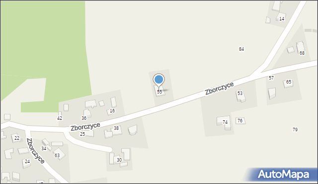 Czyżów, Czyżów, 55, mapa Czyżów