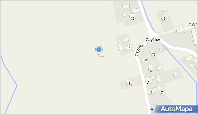 Czyżów, Czyżów, 85, mapa Czyżów
