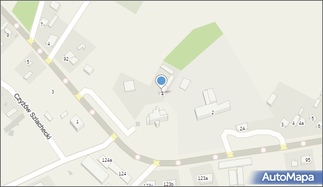 Czyżów Plebański, Czyżów Plebański, 1, mapa Czyżów Plebański