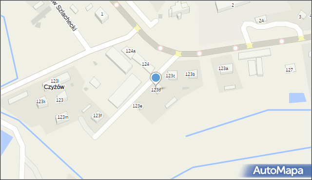 Czyżów Szlachecki, Czyżów Szlachecki, 123d, mapa Czyżów Szlachecki