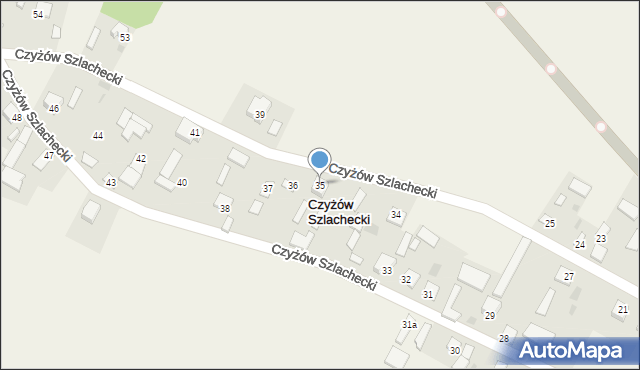 Czyżów Szlachecki, Czyżów Szlachecki, 35, mapa Czyżów Szlachecki