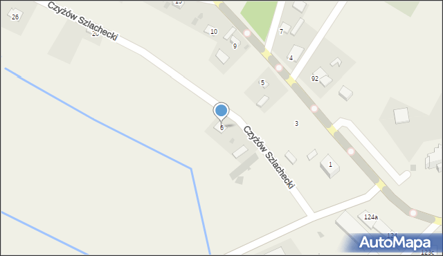 Czyżów Szlachecki, Czyżów Szlachecki, 6, mapa Czyżów Szlachecki