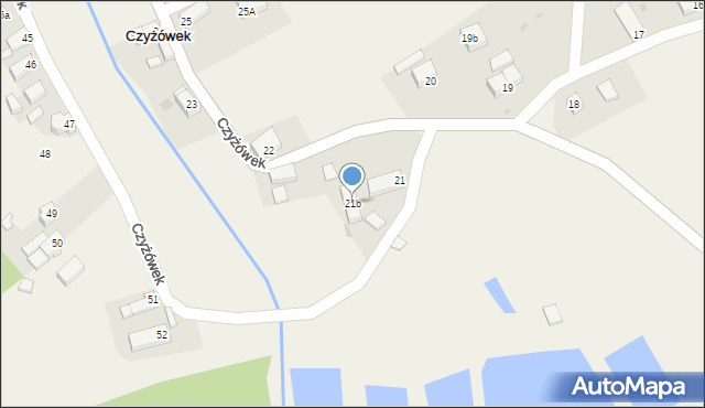 Czyżówek, Czyżówek, 21b, mapa Czyżówek