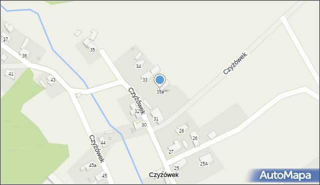 Czyżówek, Czyżówek, 33a, mapa Czyżówek