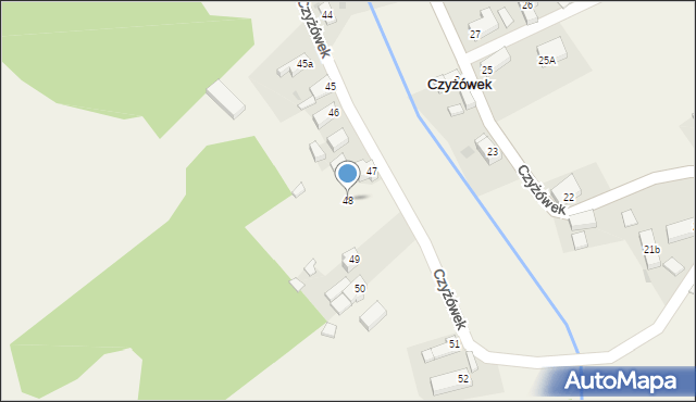 Czyżówek, Czyżówek, 48, mapa Czyżówek