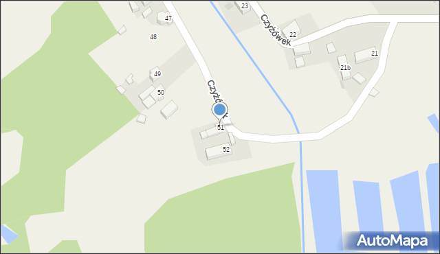 Czyżówek, Czyżówek, 51, mapa Czyżówek