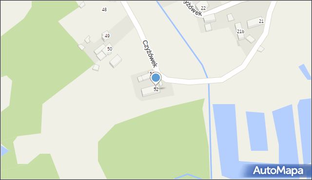 Czyżówek, Czyżówek, 52, mapa Czyżówek