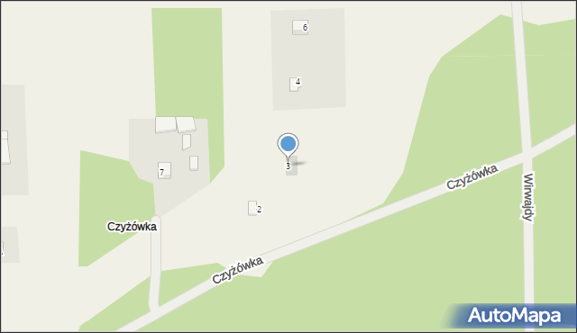Czyżówka, Czyżówka, 3, mapa Czyżówka
