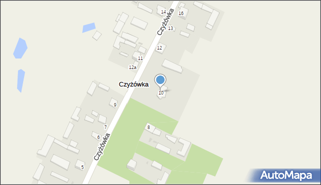 Czyżówka, Czyżówka, 10, mapa Czyżówka