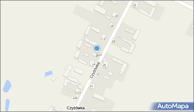 Czyżówka, Czyżówka, 15, mapa Czyżówka