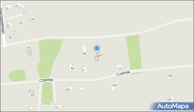 Dąbrowa Tarnowska, Czernia, 11a, mapa Dąbrowa Tarnowska