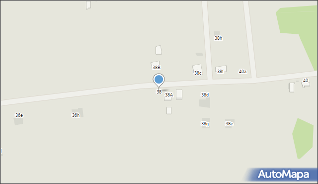 Dąbrowa Tarnowska, Czernia, 38, mapa Dąbrowa Tarnowska