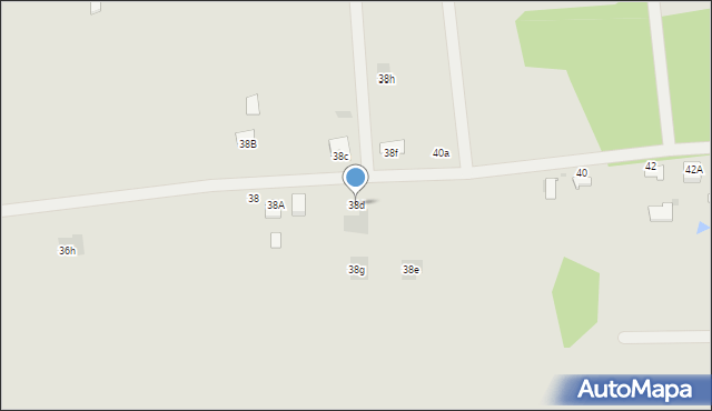 Dąbrowa Tarnowska, Czernia, 38d, mapa Dąbrowa Tarnowska