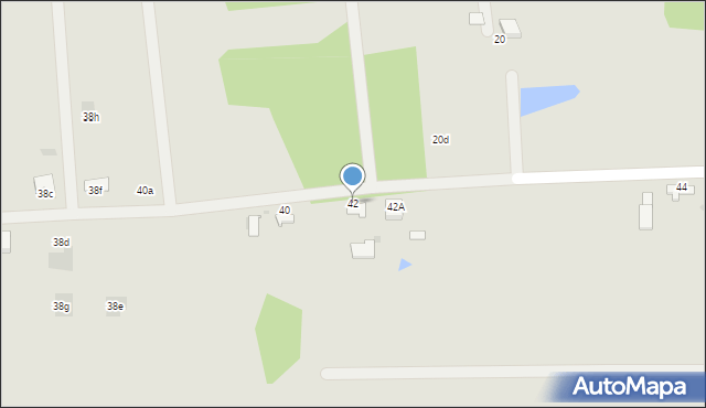 Dąbrowa Tarnowska, Czernia, 42, mapa Dąbrowa Tarnowska