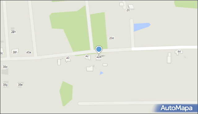 Dąbrowa Tarnowska, Czernia, 42A, mapa Dąbrowa Tarnowska