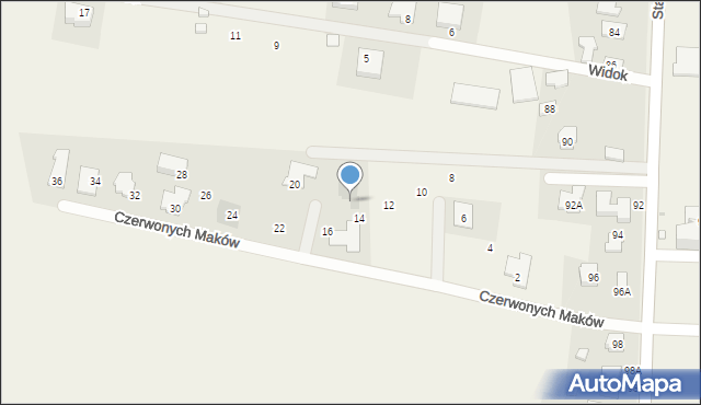 Dawidy Bankowe, Czerwonych Maków, 18, mapa Dawidy Bankowe
