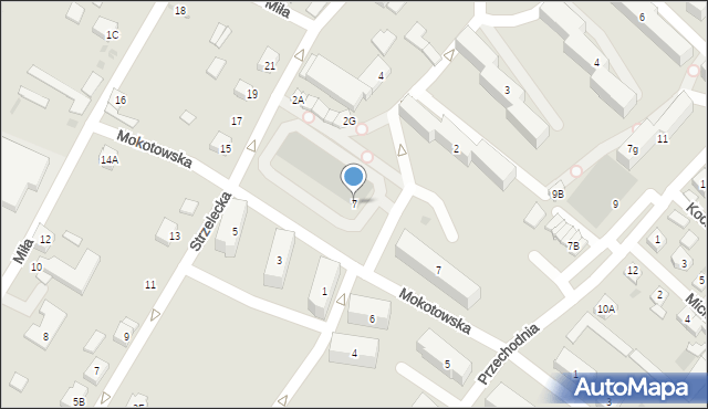 Debrzno, Czerniakowska, 7, mapa Debrzno