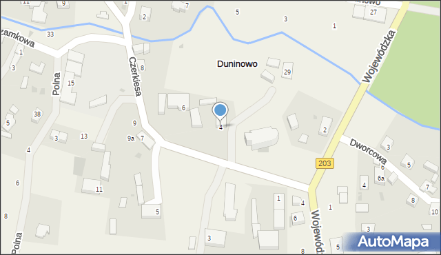 Duninowo, Czerkiesa Józefa, ks., 4, mapa Duninowo