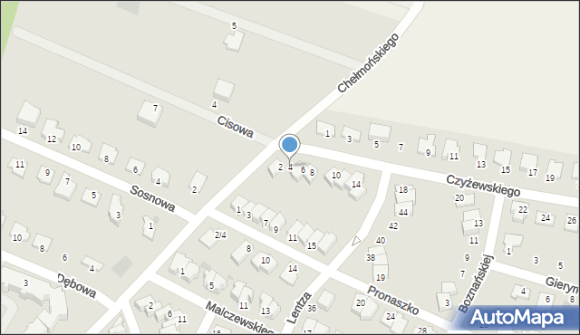 Działdowo, Czyżewskiego Tytusa, 4, mapa Działdowo