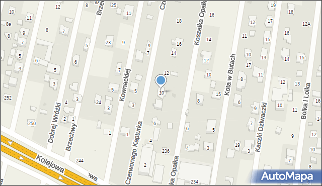 Dziekanów Leśny, Czerwonego Kapturka, 10, mapa Dziekanów Leśny