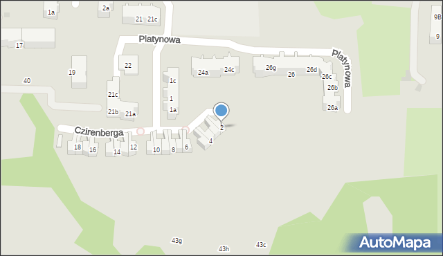 Gdańsk, Czirenberga Jana, 2, mapa Gdańska