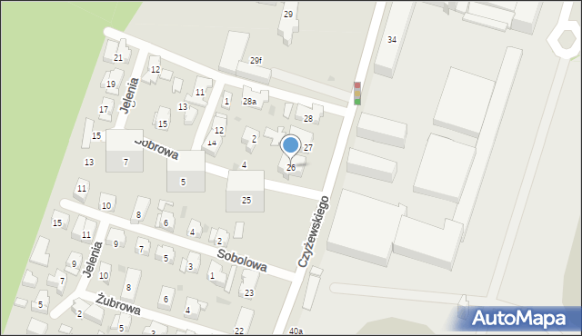 Gdańsk, Czyżewskiego Józefa, 26, mapa Gdańska
