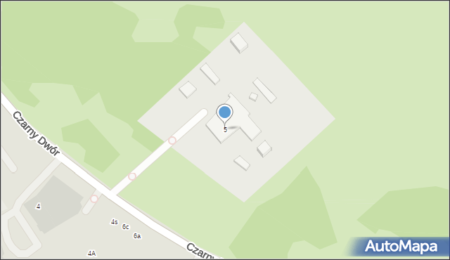 Gdańsk, Czarny Dwór, 5, mapa Gdańska